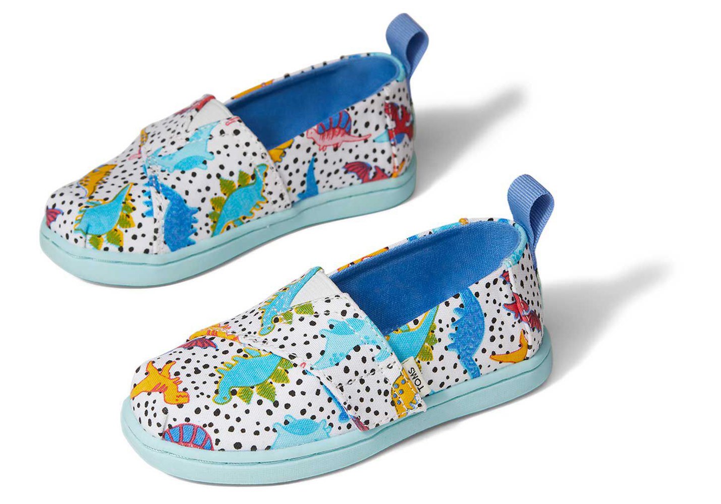 Toms Espadryle Dziecięce Kolorowe - Alpargata Tiny Dinosaur Doodles - 82IDLNYMU